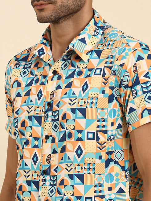 Multicolor Printed Co-Ords Set